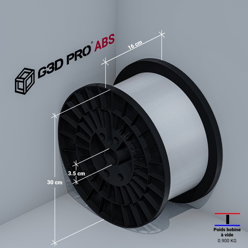 Fil 3D ABS 5 Kg 1.75 mm Blanc – Image 6