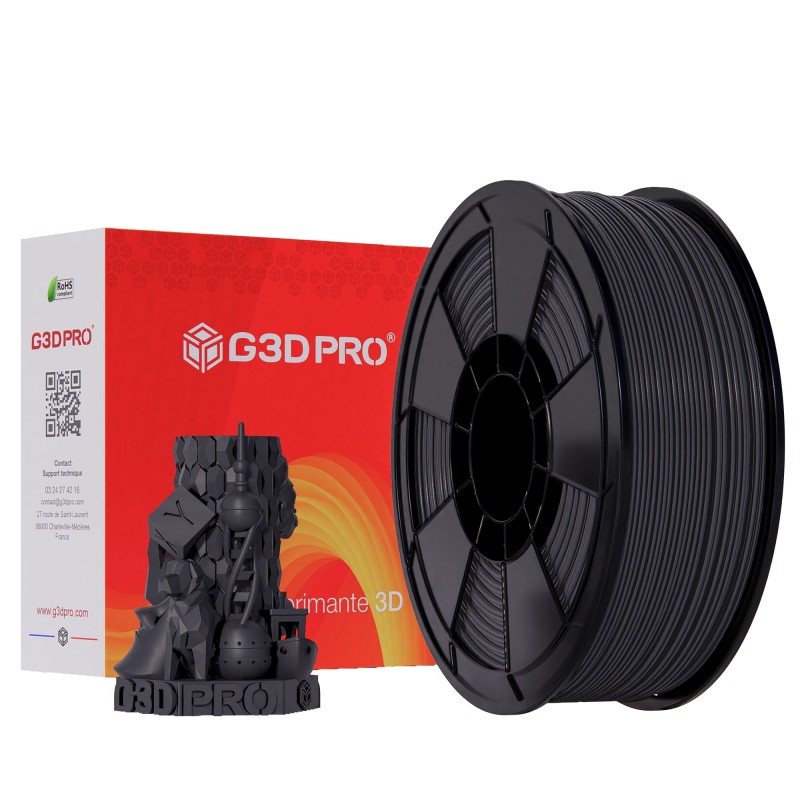 Fil 3D PLA 1 Kg 1.75 mm Dark Gris Anthracite