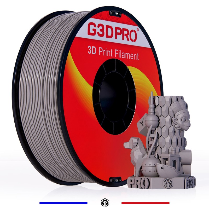 Fil 3D PLA 1 Kg 1.75 mm Gris – Image 2
