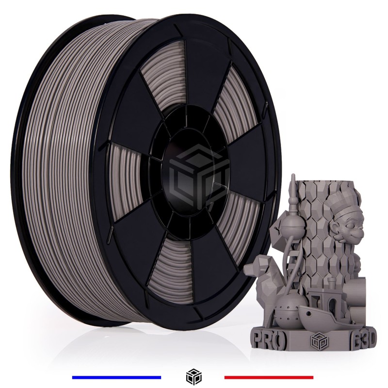 Fil 3D PLA 1 Kg 1.75 mm Gris – Image 3