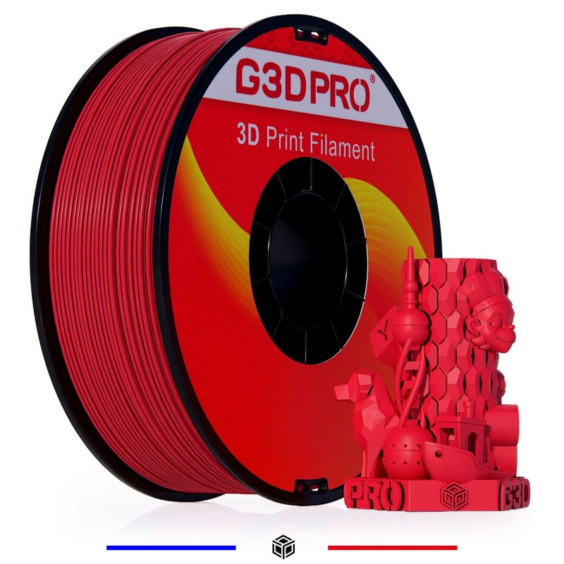 Fil 3D PLA 1 Kg 1.75 mm Rouge – Image 2