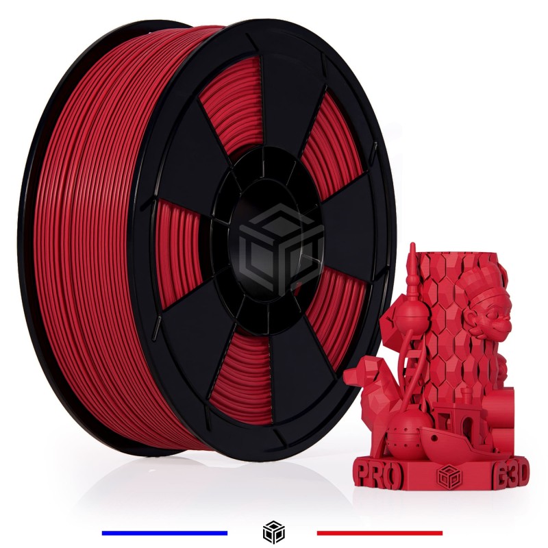 Fil 3D PLA 1 Kg 1.75 mm Rouge – Image 3