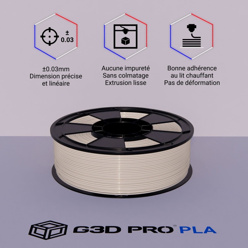 Fil 3D PLA 1 Kg 1.75 mm Transparent – Image 3