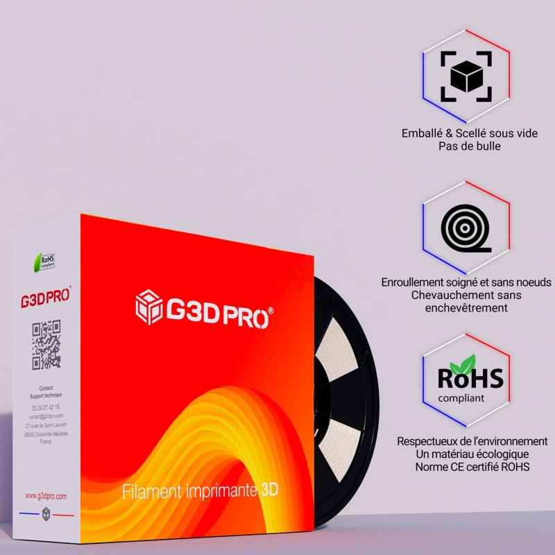 Fil 3D PLA 1 Kg 1.75 mm Transparent – Image 5