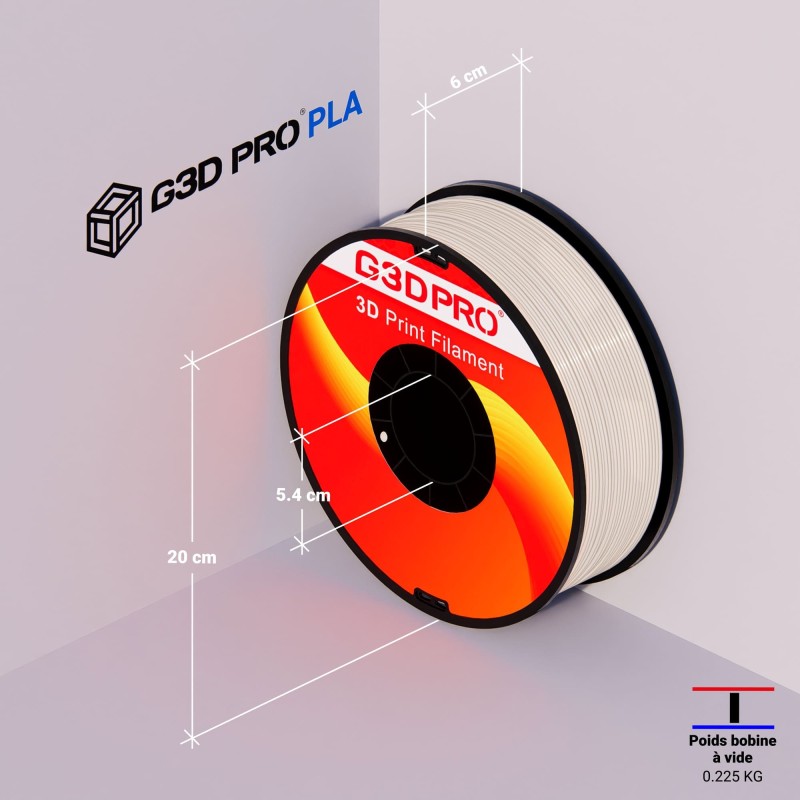 Fil 3D PLA 1 Kg 1.75 mm Transparent – Image 6