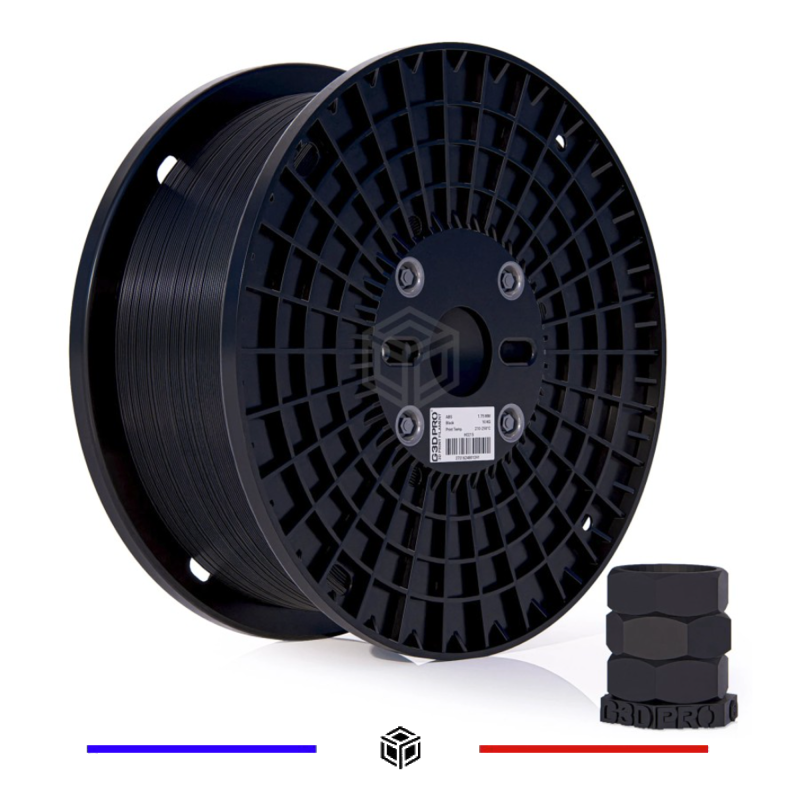 Filament 3D G3D PRO ABS 1.75mm Format 9KG XXL Noir